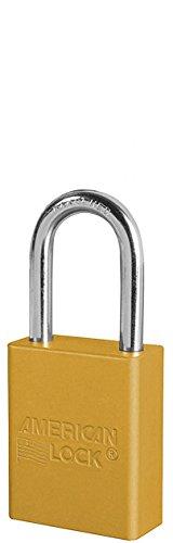 American Lock Master Lock S1106YLW S-Series Aluminum Safety Padlocks Yellow, 1.5" Shackle - BeesActive Australia