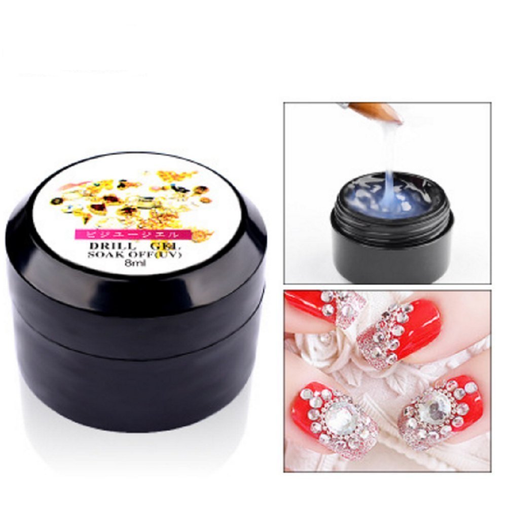 Zhiwen 10ML Nail Art Glue Foil Rhinestone Sticker Adhesive Jewelry Diamond Super Sticky Nail Jewelry - BeesActive Australia