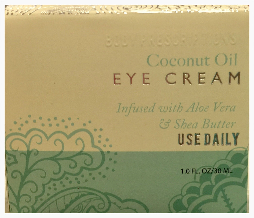 Coconut Oil Eye Cream 1.0fl oz/30 ml - BeesActive Australia