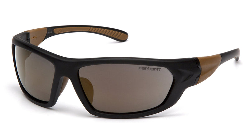 Carhartt CHB290D Carbondale SAFETY Glasses, Black/Tan Frame, Antique Mirror Lens - BeesActive Australia