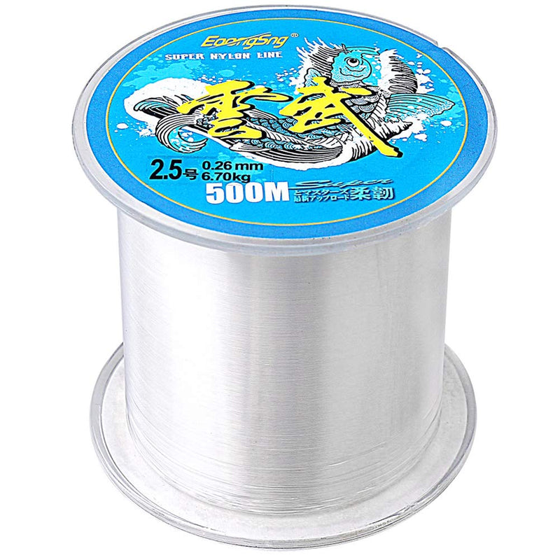 1640 FT Clear Fishing Line, Monofilament Fishing Wire Invisible Nylon Fish String for Balloon Craft Hanging DIY (547Yards/500M) - BeesActive Australia