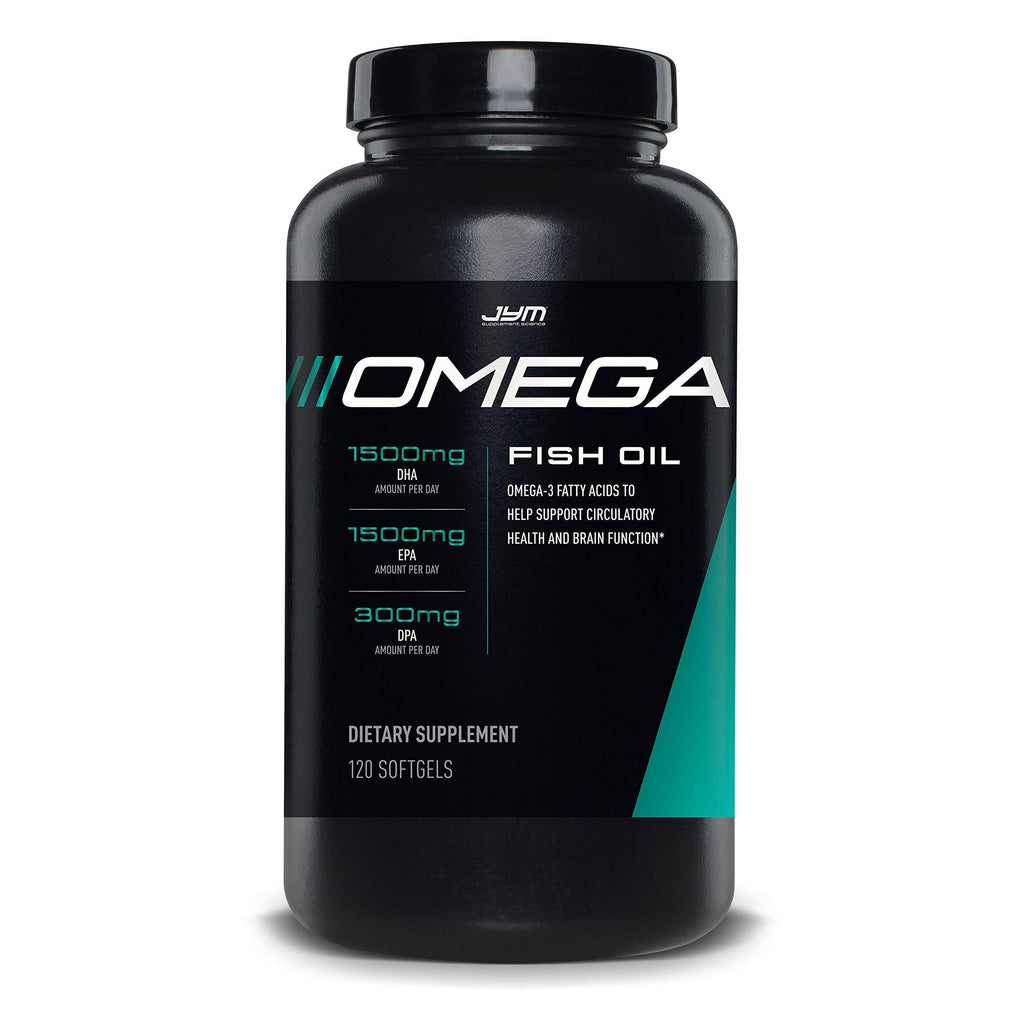 Omega JYM Fish Oil Capsules - Omega 3 Fatty acids, EPA, DHA and DPA | JYM Supplement Science | Omega, 120 Count - BeesActive Australia