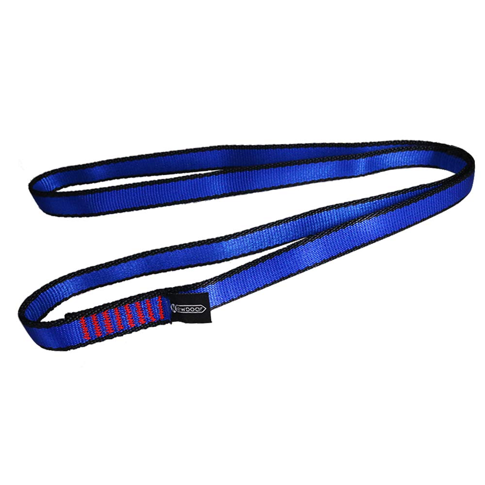 NewDoar Climbing Sling 16mm Nylon Sling Runners 22KN 4840LB Climbing Utility Cord Rock Climbing, Creating Anchors System, Rappelling Gear, Perfect for Tree Work blue 48"/120cm/1pcs - BeesActive Australia