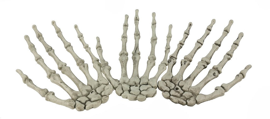 Set of 3 Scary Bone Skeleton Hand Claw For Halloween Props Haunted House Bar Decor Trick Toys - BeesActive Australia