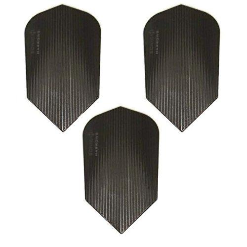 [AUSTRALIA] - Harrows Sonic Black Slim Smokey 100 Micron Strong Standard Dart Flights (1 Set) 