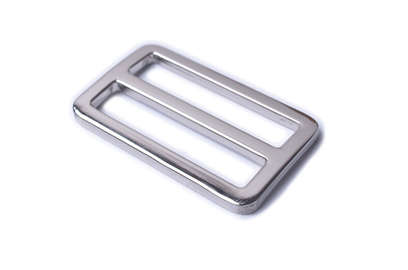 Bobeey 5pcs Flat Metal Adjuster Sliders,Belt Sliders,Keeper Adjuster Sliders BBC9 1 1/4 Inch Silver - BeesActive Australia