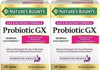 Nature's Bounty Probiotic GX, 25 Capsules (Pack of 2) - BeesActive Australia