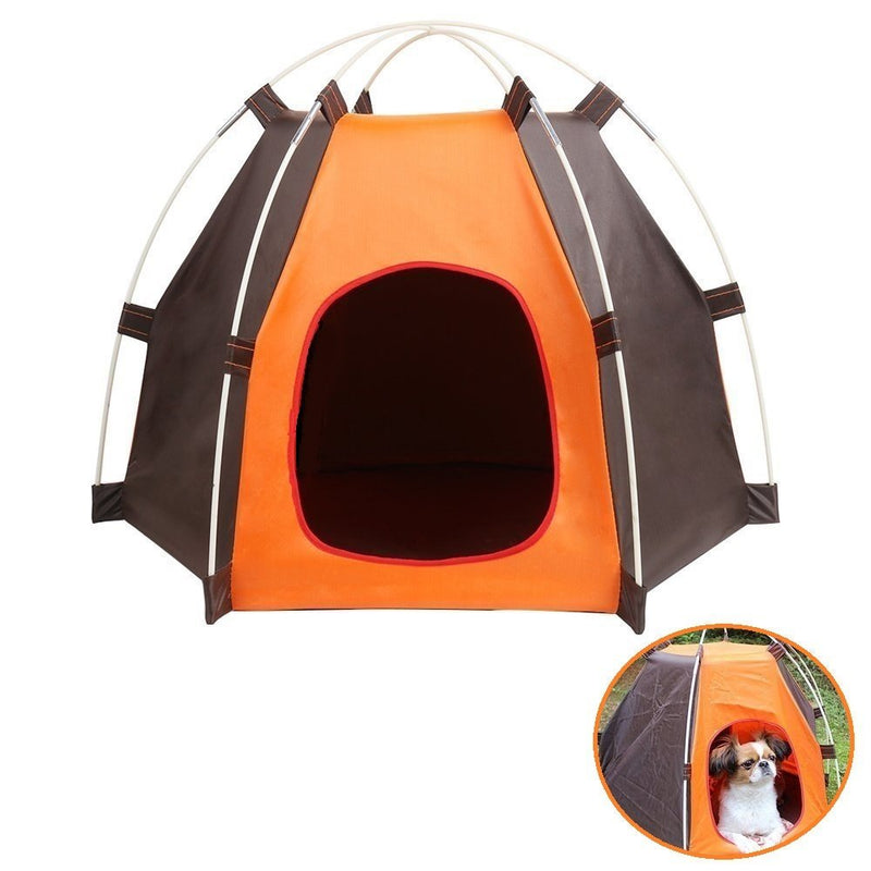 Portable Pet Camping Tent Outdoor Play Tent House for Dogs Cats Puppy Kitty - Foldable Waterproof Play Toy House Tent Bed Crate for Small Animal - BeesActive Australia