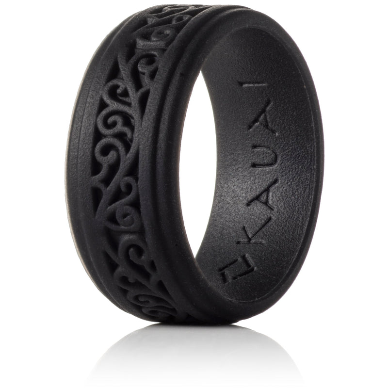 KAUAI Mens Silicone Ring. Timeless, Sleek, Classy. Solid Band for Men. Leading Brand for Comfort in Men’s Wedding Bands. Active Workout Silicon Rubber Rings. For The Guy Who Wants More. Powerful Black Knight 9 -9.5 - BeesActive Australia