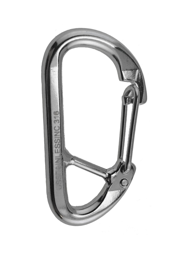 [AUSTRALIA] - Stainless Steel 316 Spring Hook Carabiner 5/16" (8mm) Marine Grade Safety Clip Forged 