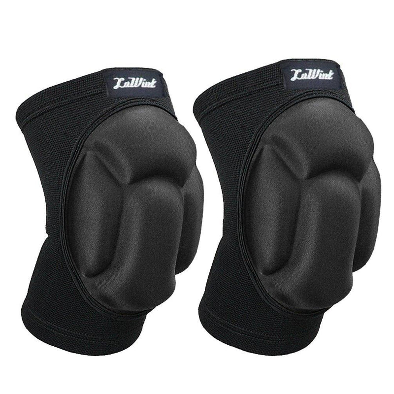 [AUSTRALIA] - Luwint Unisex Protective Basketball Volleyball Knee Pads - Elastic Anti-Slip Compression Knee Sleeves Support for Gardening Weightlifting Fitness Sports for Men Women, 1 Pair Large 