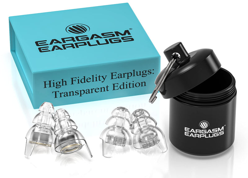 Eargasm High Fidelity Earplugs for Concerts Musicians Motorcycles Noise Sensitivity Conditions and More - Transparent Edition - BeesActive Australia