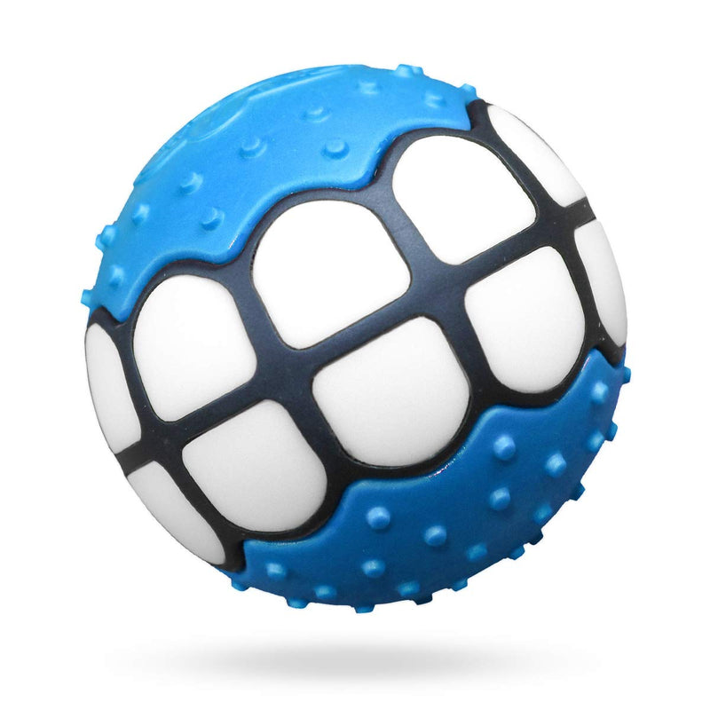 Dawg Grillz Dog Balls Toys - Squeaky Fetch Rubber Funny Ball Gifts for Large Medium Dogs … Blue White - BeesActive Australia