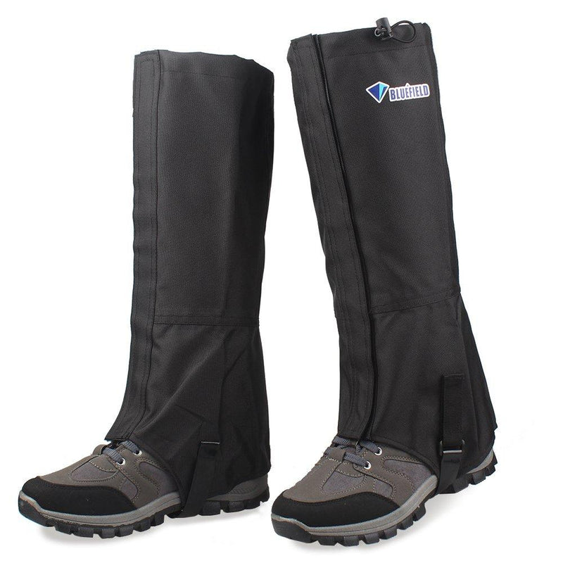 MAGARROW Leg Gaiters Hiking Snow Boot Gaiter Outdoor Waterproof Gaiters Shoes Cover Oxford Fabric Black Small - BeesActive Australia