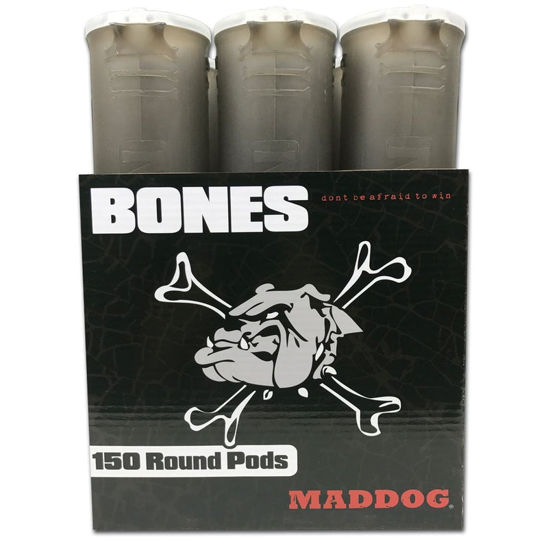 [AUSTRALIA] - Maddog 150 Round Bones Paintball Pods Smoke 6 Pack 