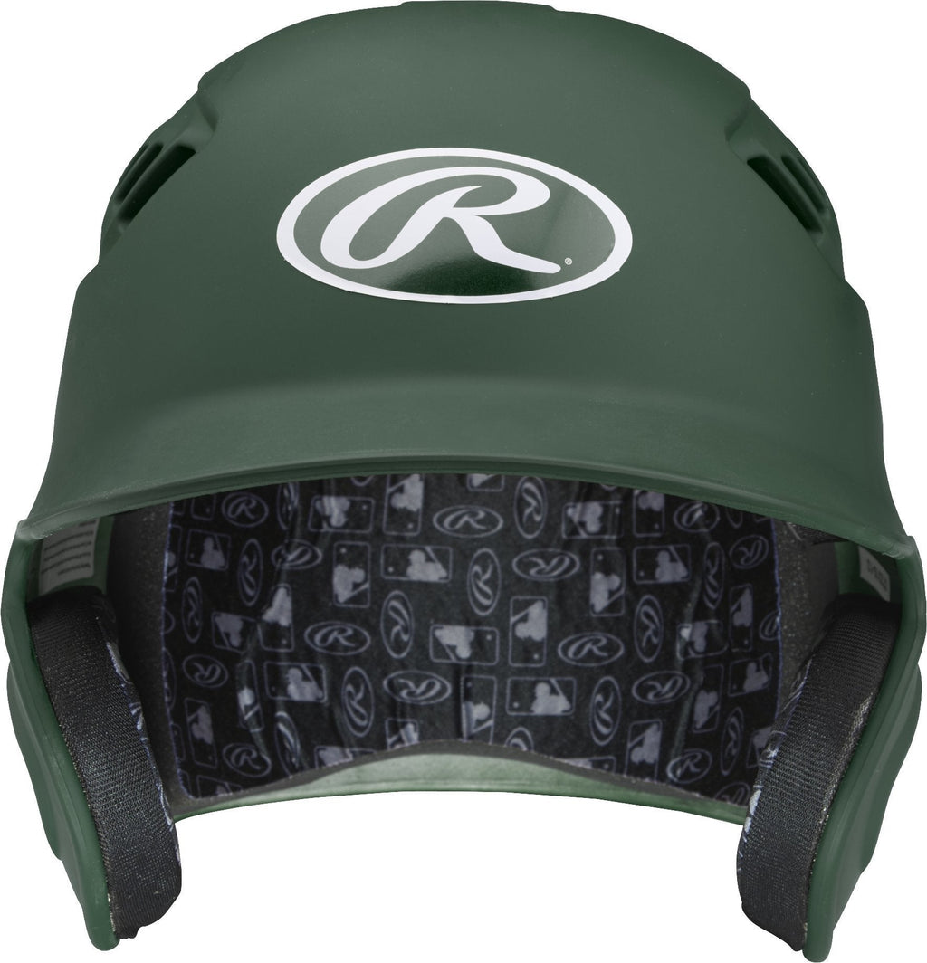 [AUSTRALIA] - Rawlings Velo Series Alpha Sized Batting Helmet, Matte Dark Green, Large 