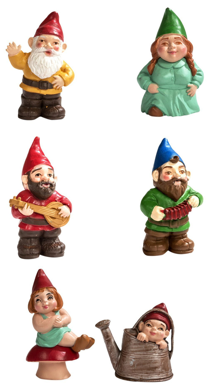 Safari Ltd. Designer TOOB - Gnome Family - Realistic Hand Painted Toy Figurine Models - Quality Construction from Phthalate, Lead and BPA Free Materials - for Ages 3 and Up - BeesActive Australia