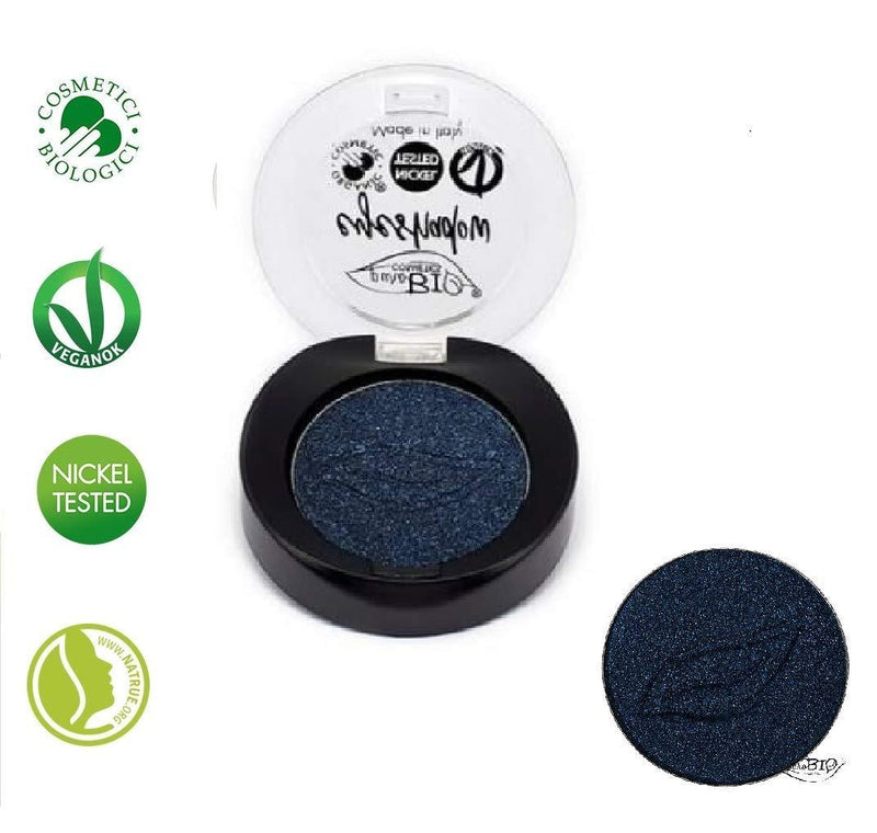 PuroBIO Certified Organic Highly-Pigmented and Long-Lasting Metallic / Duo-Chrome Eyeshadow no 20 Night Blue .With Vitamins and Plant Oils.VEGAN.ORGANIC.MADE IN ITALY. - BeesActive Australia