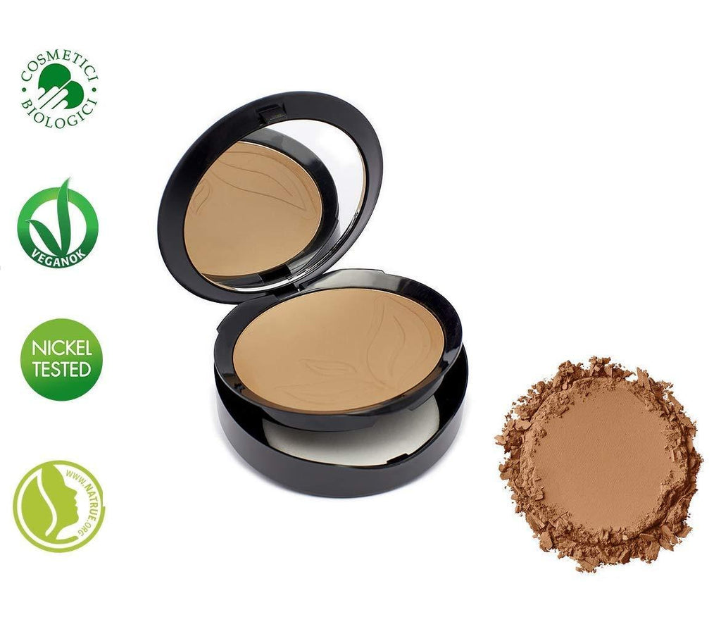 PuroBIO Certified Organic Compact Foundation with Anti-Aging & Mattifying properties, NO 06 -Dark Skin Tones. With Plant Oils, Shea Butter, Vitamins. ORGANIC. VEGAN, NICKEL TESTED. MADE IN ITALY - BeesActive Australia