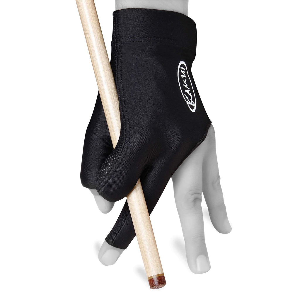 [AUSTRALIA] - KAMUI Billiard Glove - Quickdry - for Left Hand - Black Large 