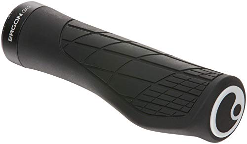 Ergon - GA3 Ergonomic Lock-on Bicycle Handlebar Grips | Standard or Single Twist Shift Compatible | for Mountain Bikes | 3 Sizes | 8 Color Options Black Small - BeesActive Australia