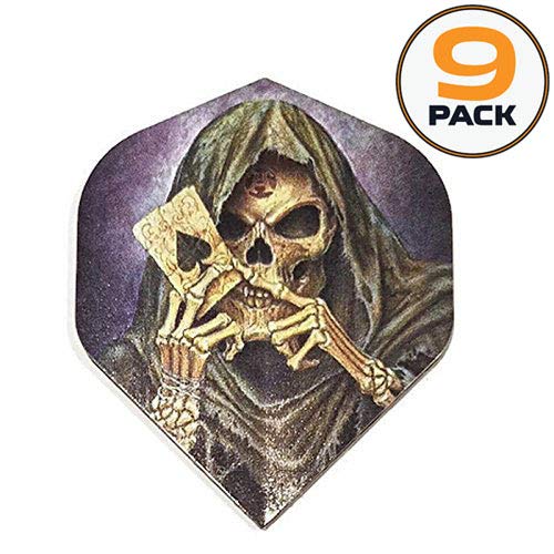 [AUSTRALIA] - Art Attack 9 Pack Designa Alchemy Grim Reaper Ace Card 100 Micron Extra Strong Standard Dart Flights 