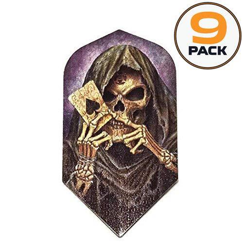 [AUSTRALIA] - Art Attack 9 Pack Designa Alchemy Grim Reaper Ace Card 100 Micron Extra Strong Slim Dart Flights 