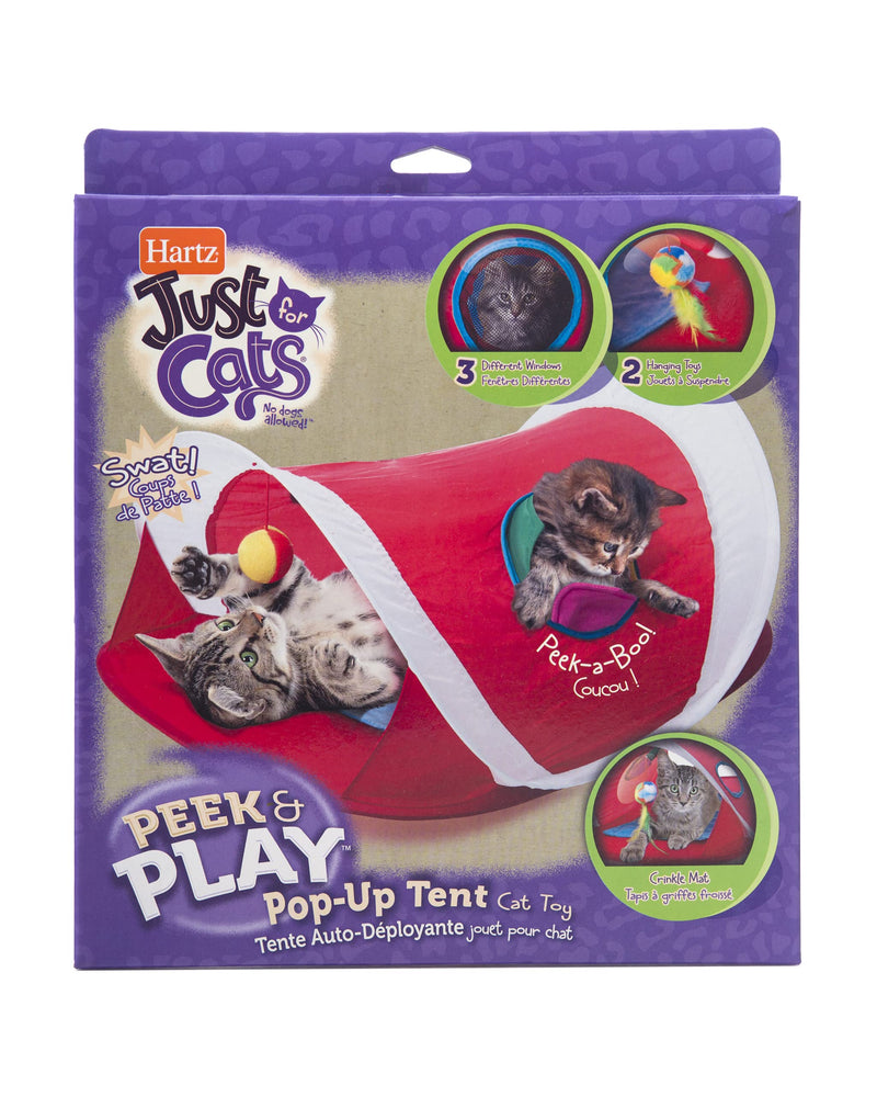 Hartz Just for Cats Peek & Play Pop-Up Cat Tent Toy - BeesActive Australia