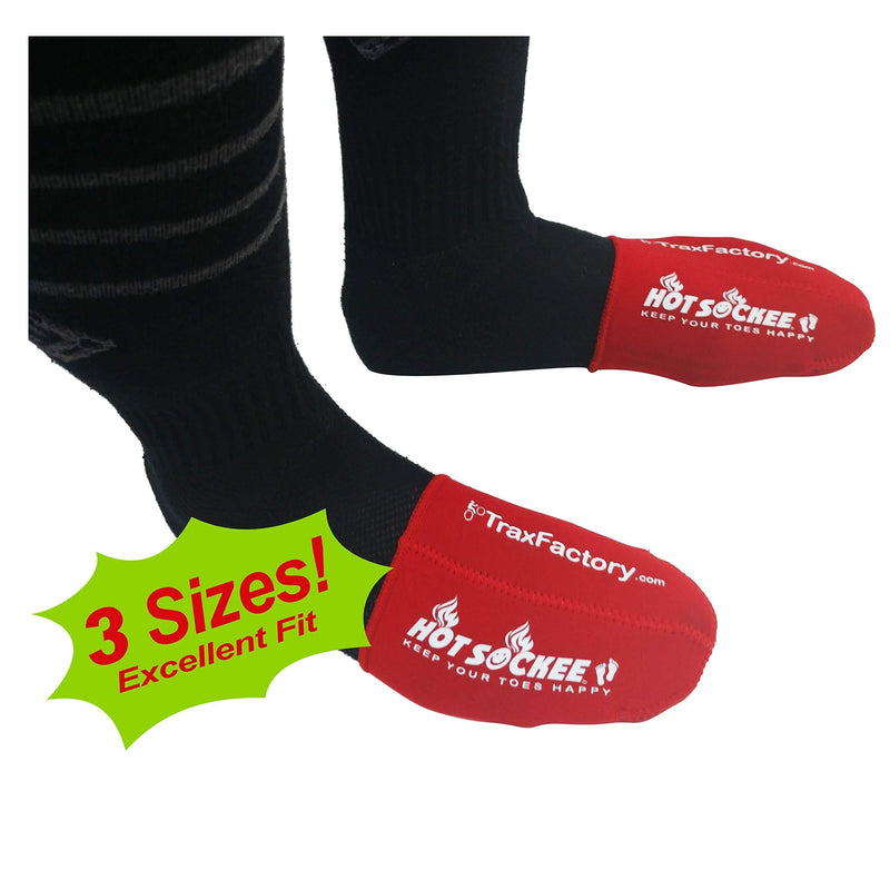 Hot Sockee - Neoprene Toe Warmers - Worn Inside Shoes or Boots - 3 Sizes - Cycling, Hiking, Winter Sports, Camping, Work & Construction Boots Small-Medium - BeesActive Australia