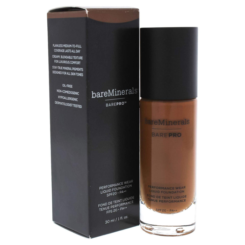 bareMinerals Barepro Performance Wear Liquid Foundation SPF 20 for Women, 30 Cocoa, 1 Ounce - BeesActive Australia