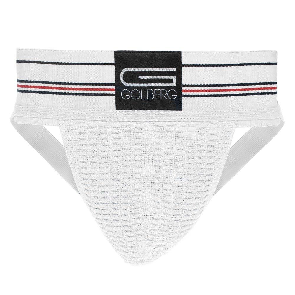 GOLBERG G Athletic Supporter - Waistband Contoured for Comfort - Active White Color - Multiple Sizes Slim Small / 24-28 Waist - BeesActive Australia