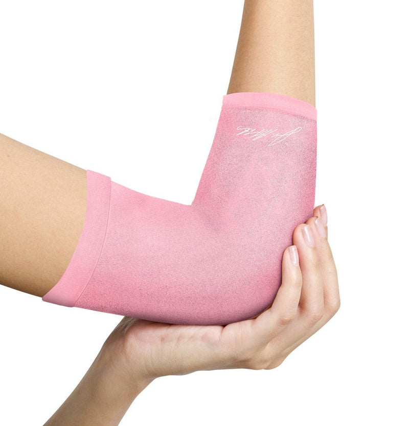 Doctor Developed Ladies Pink Elbow Compression Sleeve for Women and Doctor Written Handbook- relief from Tennis/Golfers Elbow & Other Elbow Conditions - Excellent Customer Support (Small) Small - BeesActive Australia