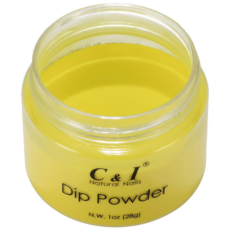 C & I Dip Powder Color No.032 Lemon Yellow Color System - BeesActive Australia