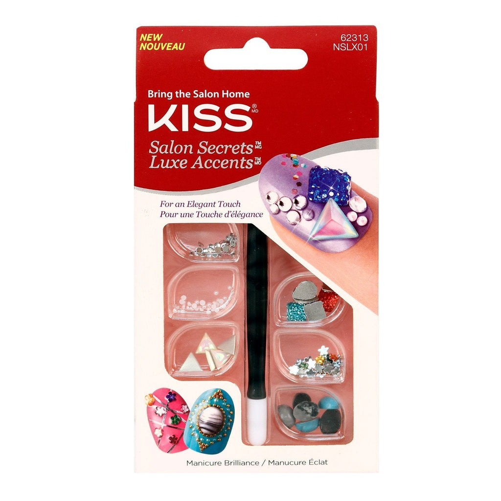 Kiss Salon Secrets Luxe Accents (NSLX01), Nail Decoration Gem Stones - BeesActive Australia