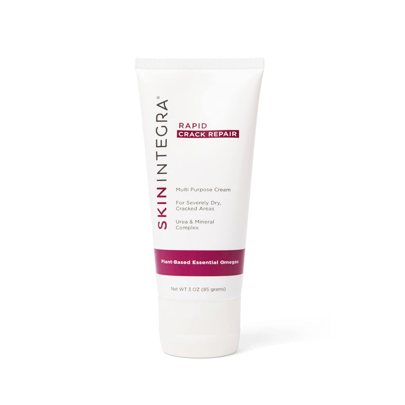 Rapid Crack Repair Urea Cream - Treatment Helps Dry Hands, Cracked Heels and Callused Feet - Smooths and Softens Damaged Irritated Skin in Days - Omega Fatty Acids, Vitamins, Antioxidants (3oz) - BeesActive Australia