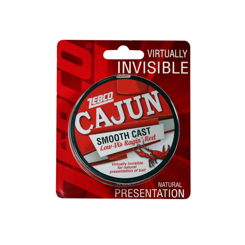 Zebco Cajun Line Smooth Cast Fishing Line, Low Vis Ragin' Red Filler Spool 330-yard/10-pound - BeesActive Australia