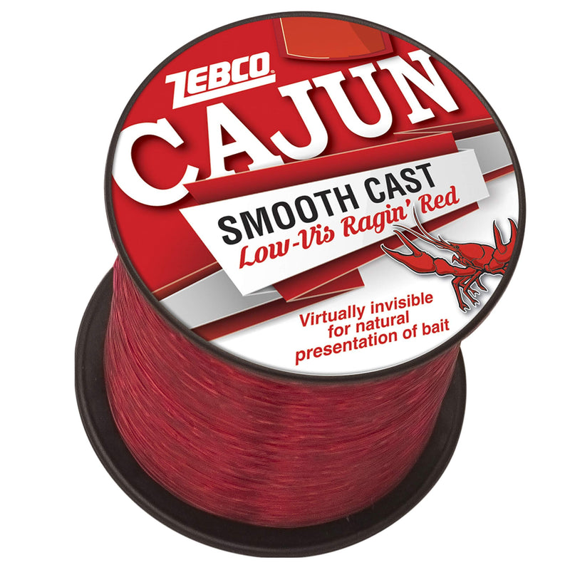 [AUSTRALIA] - Zebco Cajun Line Smooth Cast Fishing Line, Low Vis Ragin' Red, 1850-Yard/6-Pound (CLLOWVISQ6C.SW6) 