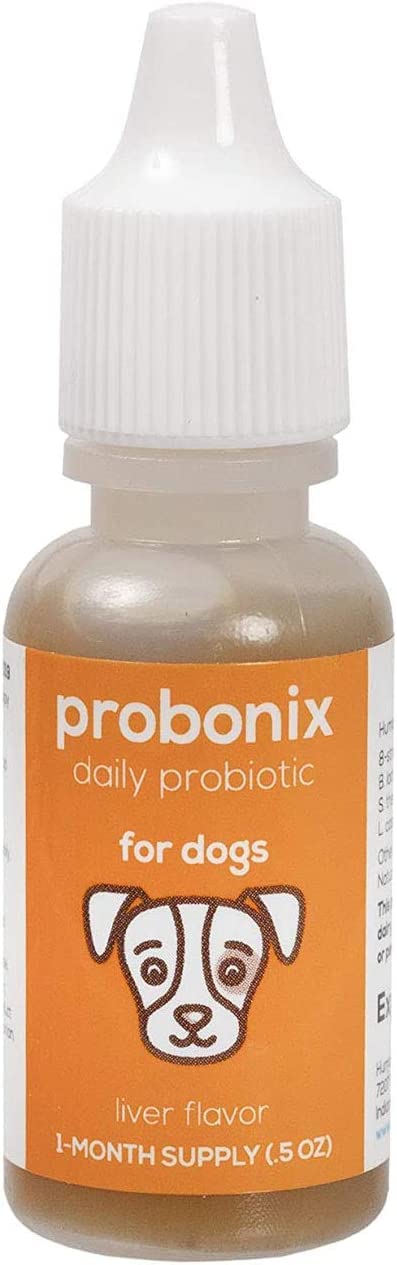 Probonix Probiotics for Dogs, Organic, Non-GMO Liquid Probiotic Drops, 8 Live Probiotic Strains to Help with Digestive Issues, Inflammatory Bowel Disease (IBD), Dental Health Issues, Allergies, Liver - BeesActive Australia