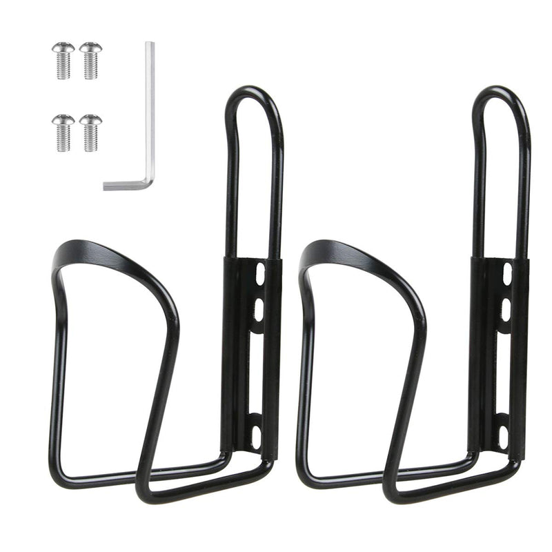 Bike Water Bottle Holder, Alloy Aluminum Lightweight Water Bottle Cages for Bike, 2 Pack Bicycle Water Bottle Holder Cages Brackets Bicycle Accessories Water Bottle Mount for MTB Bike Road Bike Black - BeesActive Australia