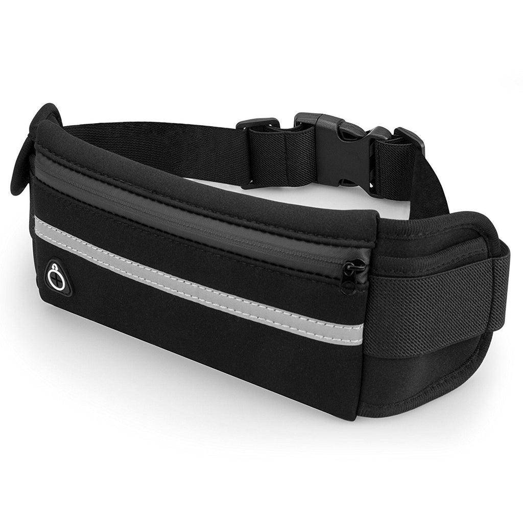 JupiterGear Sports Running Belt and Travel Fanny Pack for Jogging, Cycling and Outdoors with Water Resistant Pockets Black - BeesActive Australia