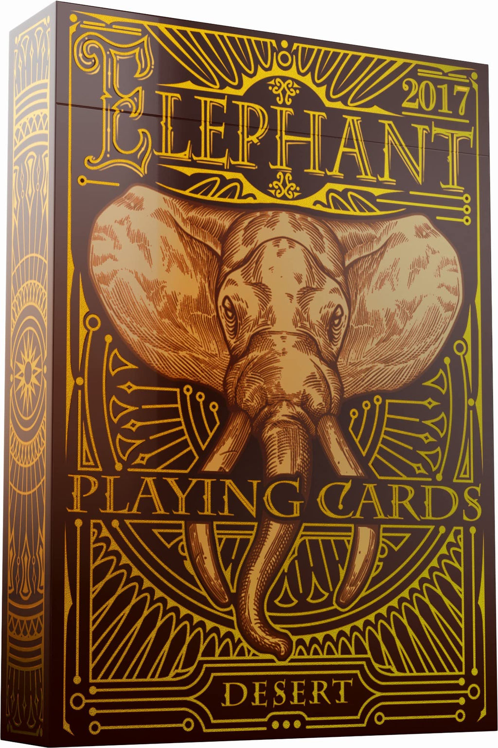 Elephant Playing Cards – Beautiful Deck of Cards with Free Card Game eBook, Hand Illustrated Poker Cards. Incredible Foil and Intricate Detail Makes Them Great Gifts for Kids and Adults Desert - BeesActive Australia