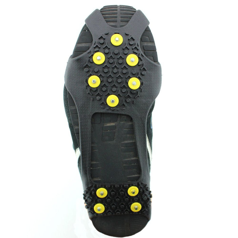 ODIER Ice Cleats Grippers for Shoes and Boots 24 Teeth Crampons 10 Teeth Micro Spikes Ice Cleats for Walk on Ice Snow and Freezing Mud 10-Teeth-B Small - BeesActive Australia
