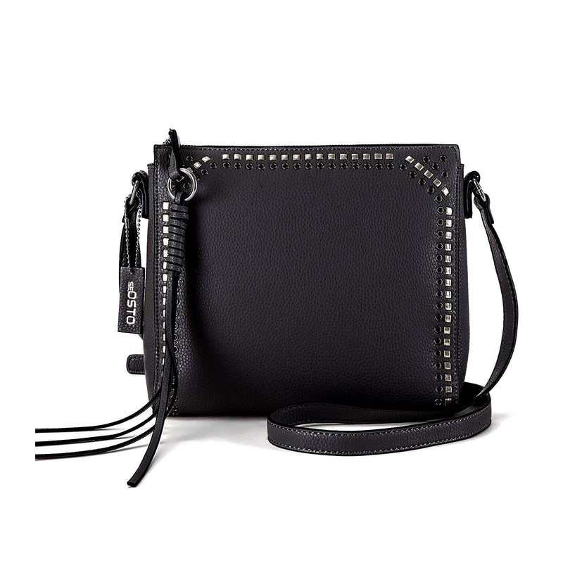 seOSTO Medium Women Crossbody Purse Bag with Tassel Black - BeesActive Australia