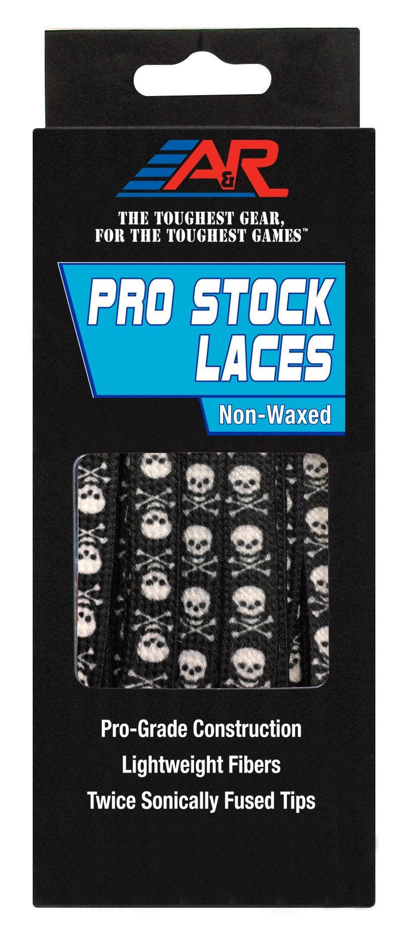 [AUSTRALIA] - A&R Sports Pro-Stock Laces 72" non-waxed Skull&Crossbones 