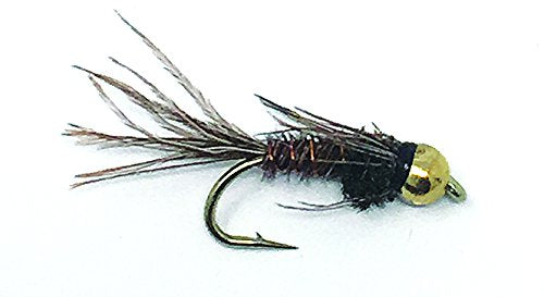 Creative Angler Gold Bead Flashback Pheasant Tail Fly Fishing Flies. 1 Dozen Flies 14 - BeesActive Australia
