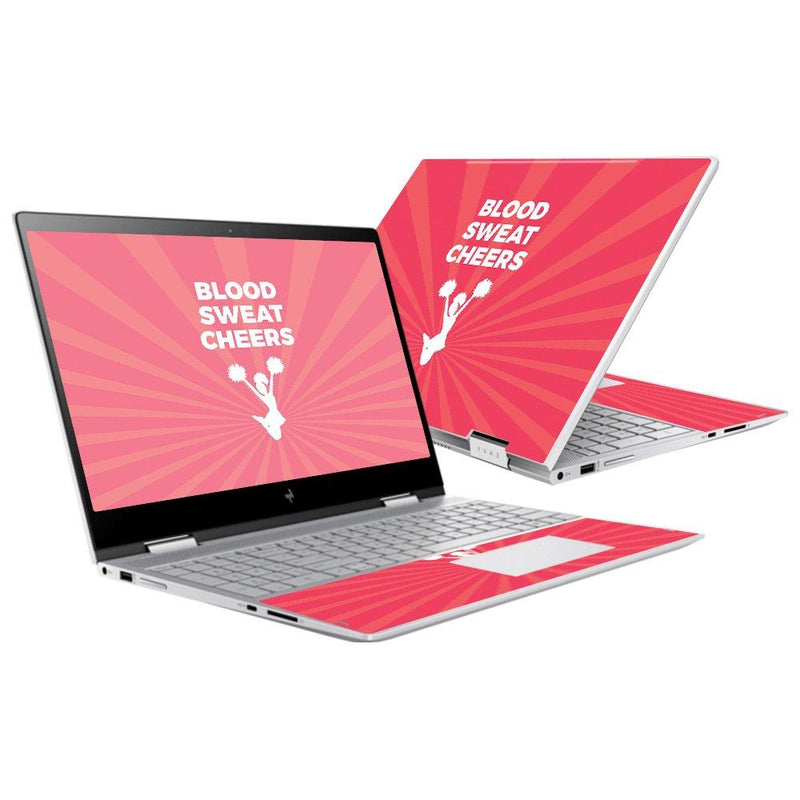 MightySkins Skin Compatible With HP Envy x360 15" (2017) - Blood Sweat Cheers | Protective, Durable, and Unique Vinyl Decal wrap cover | Easy To Apply, Remove, and Change Styles | Made in the USA - BeesActive Australia