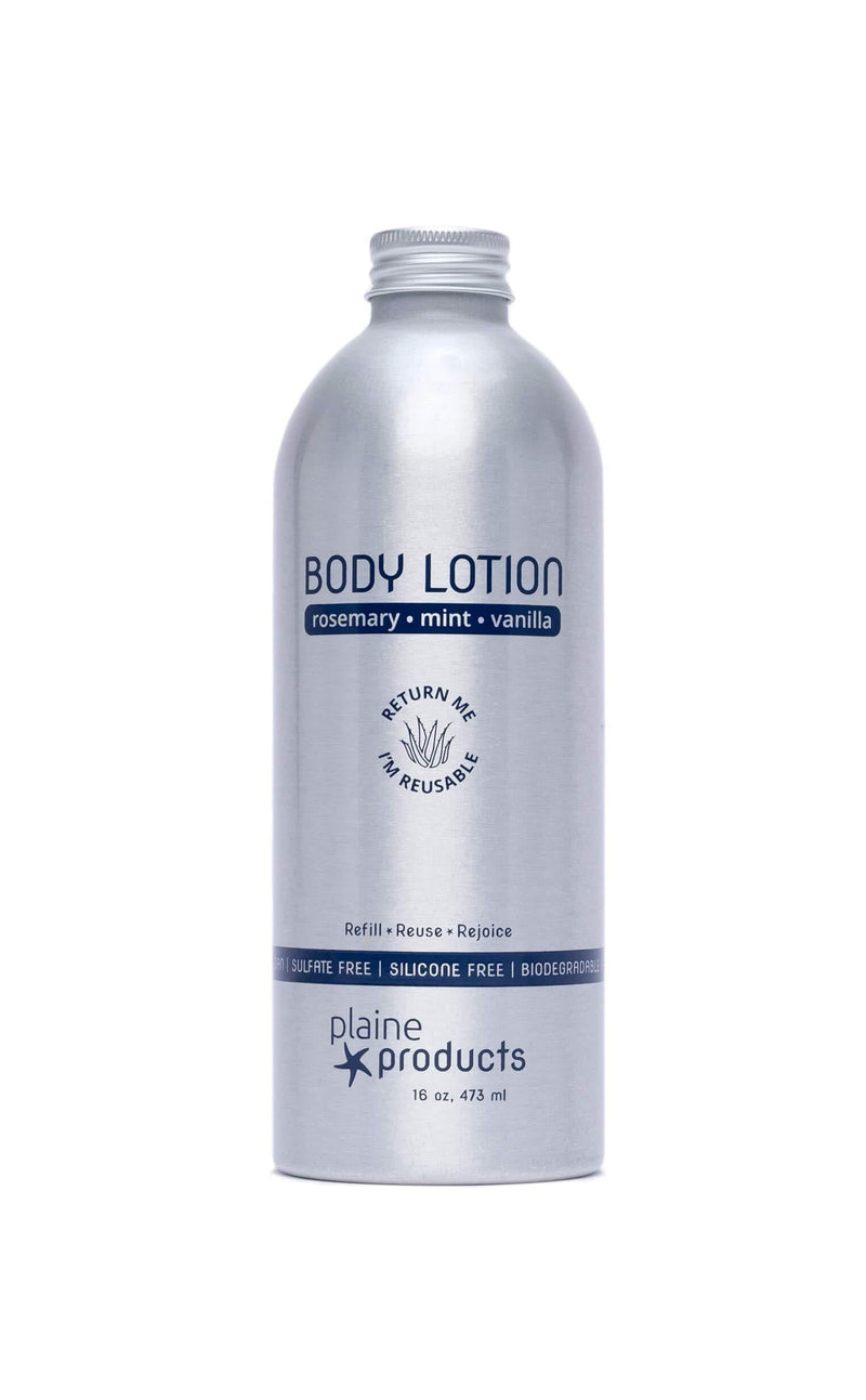 Eco-Friendly Body Lotion - Rosemary, Mint, Vanilla - Sensitive Skin, 16 oz (Refill Bottle) Refill without pump - BeesActive Australia