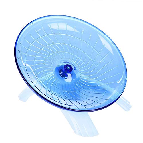 zswell1 Pack Exercise Wheel Jogging Running Silent Spinner Hamster Flying Saucer for Syrian Hamsters Rat Gerbils Mice Chinchilla Guinea Pig Squirrel and Other Small Animal Blue - BeesActive Australia