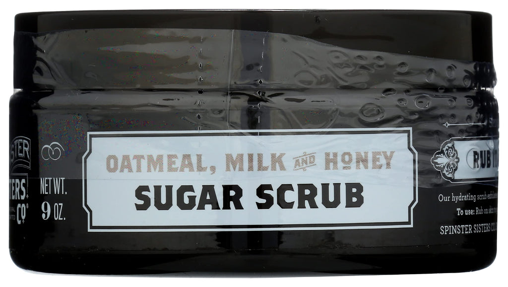 SPINSTER SISTERS CO Oatmeal, Milk & Honey Sugar Scrub, 9 OZ - BeesActive Australia