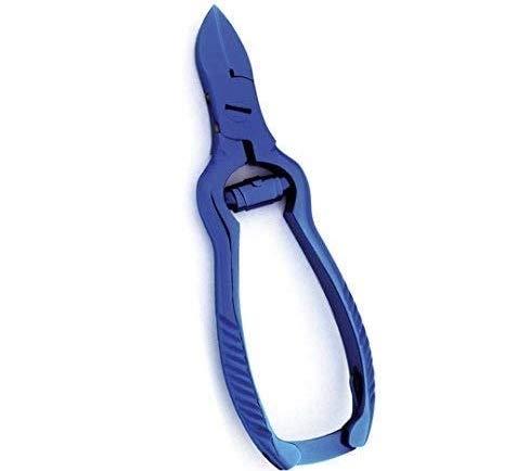 ProMax Blue Titanium Toenail Nipper/Clippers-Thick ToeNail Nipper-Ingrown ToeNail Nippers-Concave Jaw-Lap Join Barrel Spring-Sharp Blades Made of High Grade Surgical Stainless Steel-70-10051 - BeesActive Australia